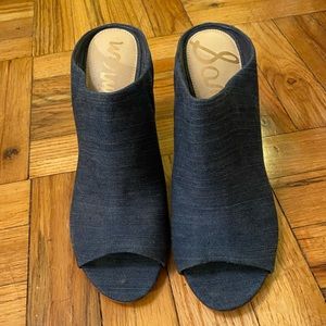 Sam Edelman denim wedges